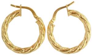 Everything You Might Like These: 9CT & SILVER BONDED EARRINGS