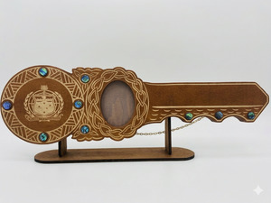 Everything You Might Like These: 21st key Samoan Shield design with stand