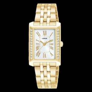 Lorus: Lorus Ladies’ Gold Coloured Rectangle Elegance watch RG238Yx-9