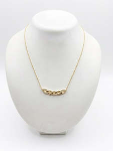 9ct chain with diamond pendant