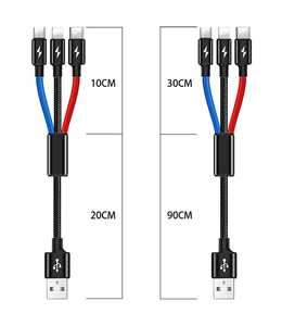 Product TC07: Fast Charging Cable iPhone Lightning TYPE-C Micro USB Cables NuTech