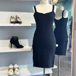 Herve Ledger Side Lace Up Bandage Dress - SIZE M