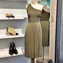 Products: Ted Baker One Shoulder Pleated Dress - SIZE S