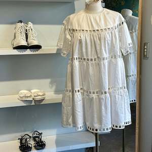 Summer Dress: Cynthia Rowley Postcard Eyelet Cotton Dress - SIZE S