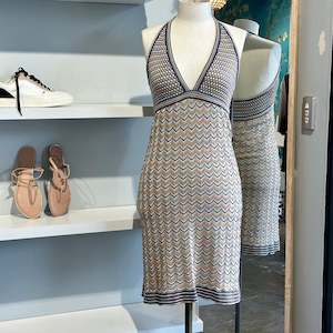 Summer Dress: Missoni Halter Neck Dress - SIZE S/M