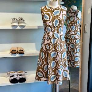 Summer Dress: Marni Leaf Print Summer Dress - SIZE 8