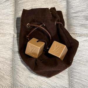 Louis Vuitton Monogram Cube Hair Tie