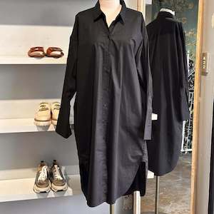 Lee Mathews Cotton Shirt Dress - SIZE 2 (NZ M)