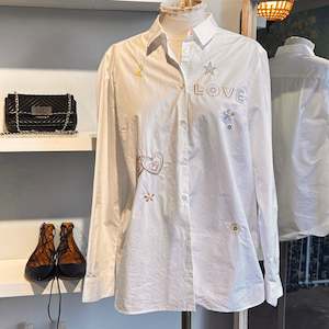 Chinti & Parker Embroidered Shirt - SIZE M