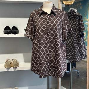Frontpage: Max Mara Beachwear Monogram Print Shirt - SIZE L