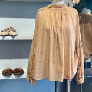 Tops: Mahsa Cotton Preacher Blouse - SIZE S