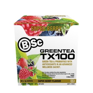 BSC Green Tea TX100 60sv Best Before 4/25