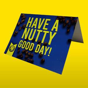 Full Range Caramelised Nuts: Personalised Greetings Card