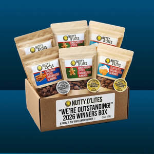 Full Range Caramelised Nuts: "We're Outstanding!" 2026 Winners box