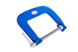 G Clamp: NUWELD G CLAMP 150MM (6") D/THROAT STEEL H/DUTY