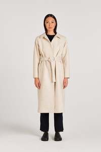 Winter Coats And Blazers: HALLE COAT | OYSTER