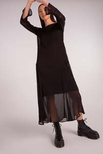 Sale Dresses: LIBERTY DRESS | BLACK GAUZE