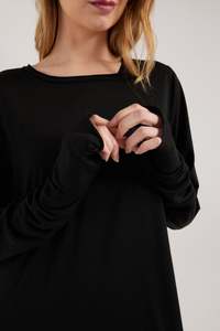 Sale Dresses: PRIME DRESS | BLACK MERINO