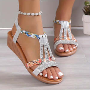 Womens Shoes: Lila| Summer Shick Women's Orthopaedic Wedge Sandals with Soft Sole