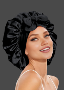 Health Wellness: LuxeStay™ Satin Silk Sleep Bonnet with Tie