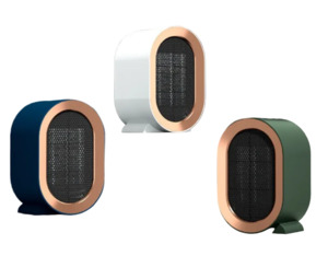 Sunnies: Rov Mini Desktop Space Heater – Compact Oval Ceramic Heater with Rose Gold Trim