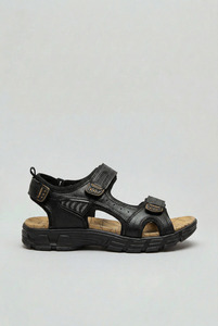Shoes: Everyday Comfort | Men's Sandals with Adjustable Velcro Straps | Contoured Footbed for All-Day Support
