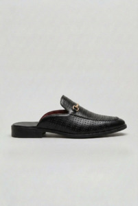 Shoes: Elegant Loafers | Men's Brown Loafers with Low Block Heel | Stylish Slip-On Shoes for Office and Events