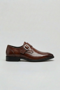 Elegant Footwear | Men's Brogues with Monk Strap & Cushioned Insole | Styli&hellip;