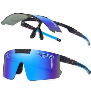 Flip-Up-Down Outdoor Sport Pit Viper-Look Sunglasses