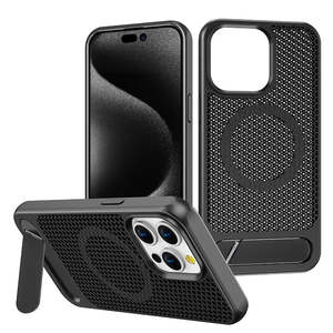 iPhone 11/12/13/14/15 Heat Dissipation Metal Holder Magnetic Case Max/Pro