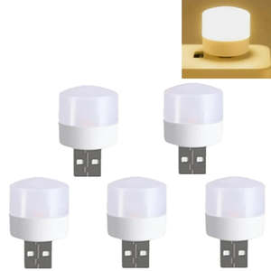 Home Outdoors: 5-Piece 1w USB LED Night Light