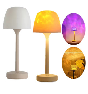 Mushroom Table Lamp With Water Ripple Projection Light