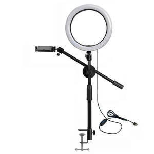 Phone Flashes Selfie Lights: Tabletop Overhead Tripod With Optional Ring Light