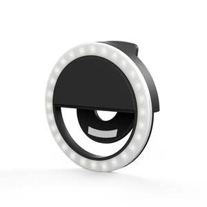 Phone Flashes Selfie Lights: Portable Clip-On Selfie LED Ring Light Mobile Phone