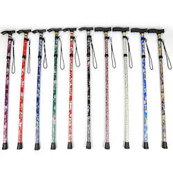 Telescopic Walking Sticks Collapsible Cane Trusty Running Canes Folding Hiking T&hellip;