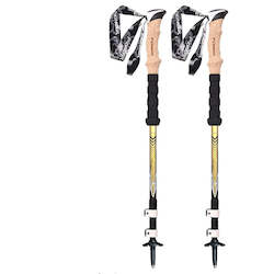 Pioneer 2 Pcs Telescopic Carbon Fibre Trekking Walking Hiking Sticks Poles Adjus&hellip;