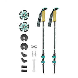 Walking Sticks: Ultra-Light 195g Carbon Fiber Trekking Pole - Telescope Walking and Nordic Trekking