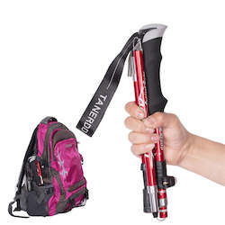 Walking Sticks: Anti Shock Walking Stick Hiking Trekking Trail Ultralight 4-section Adjustable Canes Aluminum