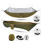 Camping Hammock with Mosquito Net Pop-Up Light Portable Outdoor Parachute Hammocks