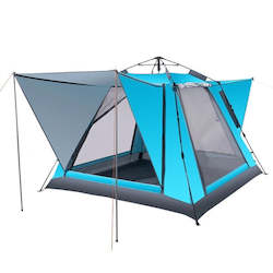 Automatic Family Camping Tent 4 Person Waterproof Tent Large Space Four Sides Br&hellip;