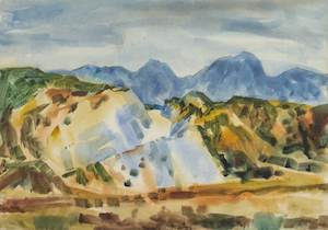 Paintings: New Road Cutting Onekaka Nelson