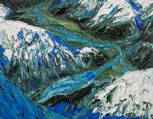 View Art: Overlooking Ramsay Glacier