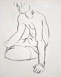 Frontpage: Figure Study - Sitting Man