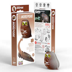 Toys: 3D Cardboard Model Kit Morepork (Ruru)