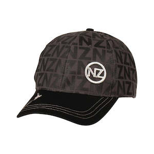 Apparel: Hat Cotton NZ Print Black