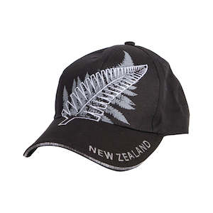 Hat Canvas Ferns Black