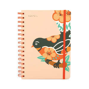 Stationery: Notebook Designer Birds- Fantail A5