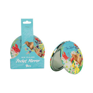 Accessories: Pocket Mirror Kiwi Flower Blue