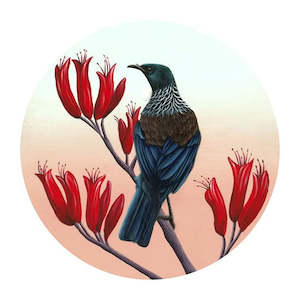 Greeting Cards: Mihi Of The Harakeke Mini Notecard Anna Evans