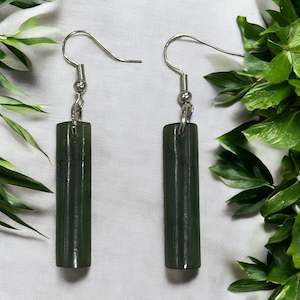 NZ Greenstone Earing 30mm Boxed